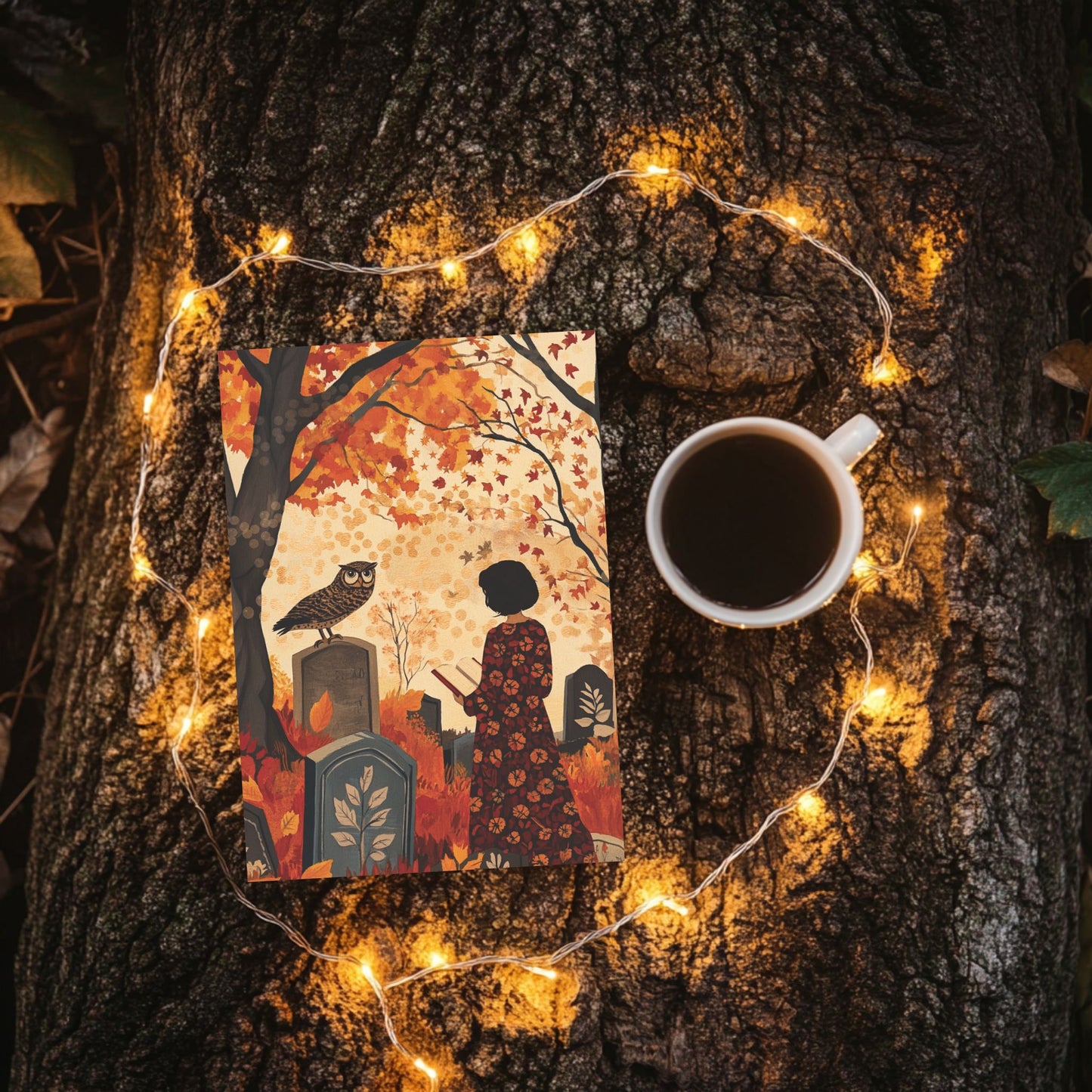 Autumn Whispers: A Gothic Fall Notebook (6x9 Lined Perfect Bound)