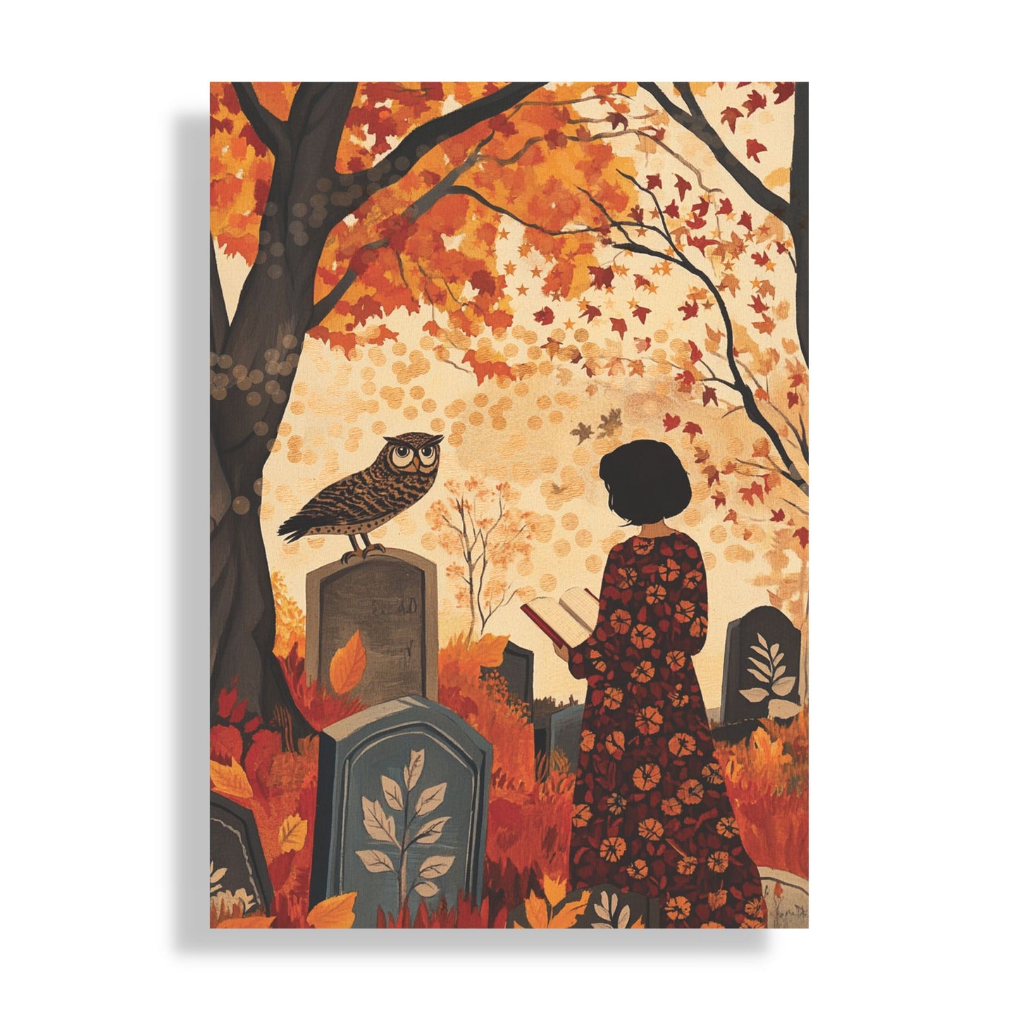 Autumn Whispers: A Gothic Fall Notebook (6x9 Lined Perfect Bound)