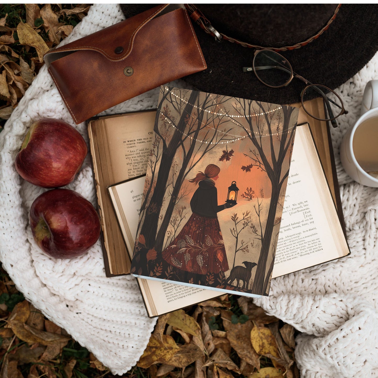 Out with Lanterns: An Autumn Reverie Notebook(6x9 Lined Perfect Bound)