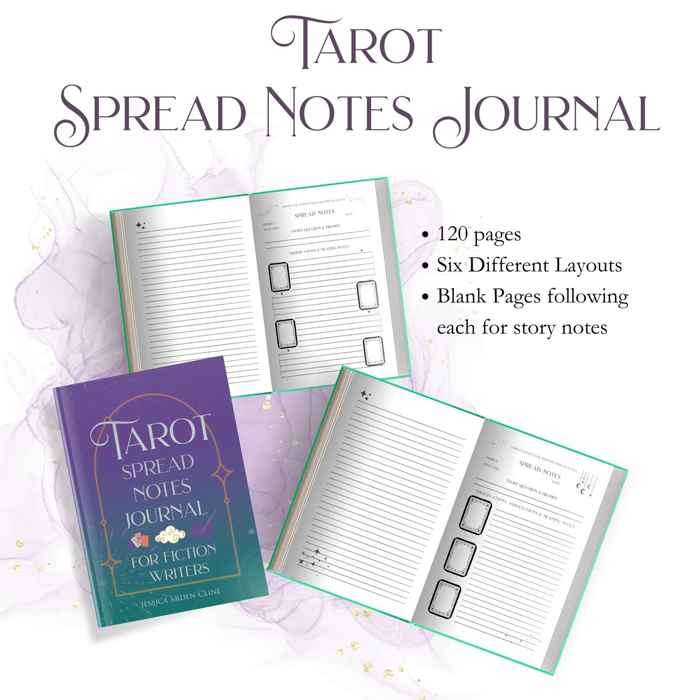 Tarot for Fiction Writers Collection Paperbacks +  Spread Notes Journal  Bundle