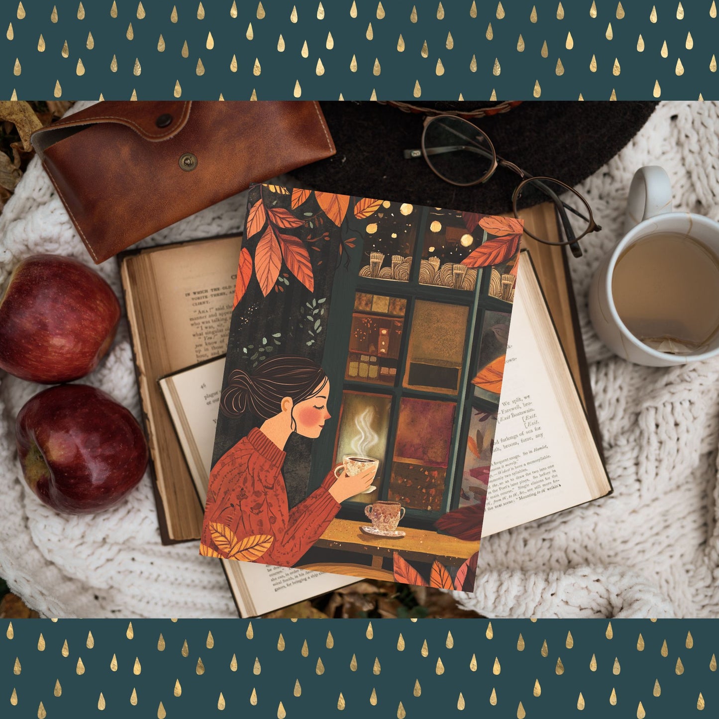 Autumn Musings: A Cozy Café Notebook (6x9 Lined Perfect Bound)