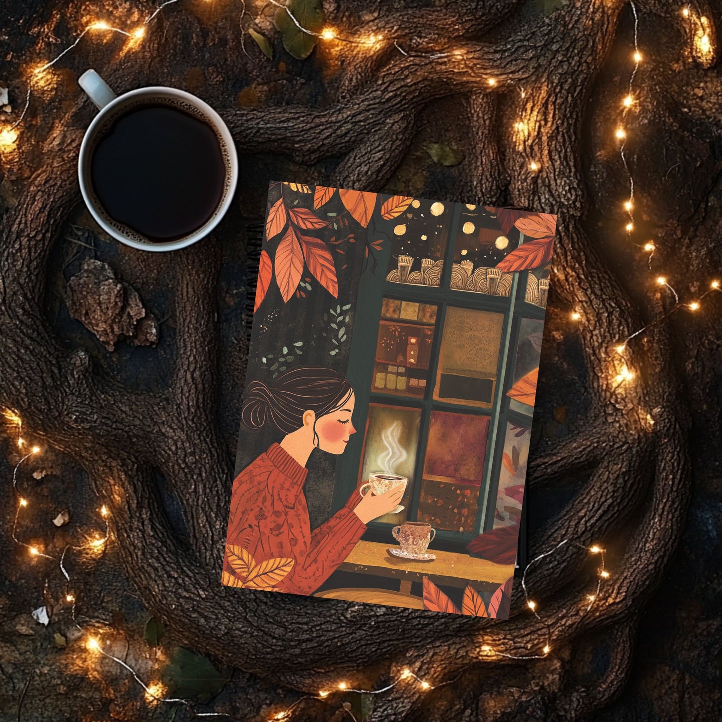 Autumn Musings: A Cozy Café Notebook (6x9 Lined Perfect Bound)