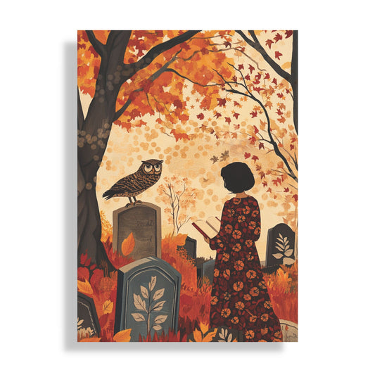 Autumn Whispers: A Gothic Fall Notebook  (6x9 Lined Perfect Bound)