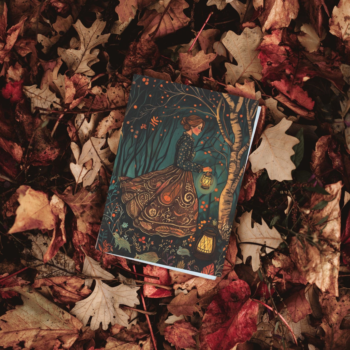 Enchanted Autumn: A Woodland Fantasy Notebook (6x9 Lined Perfect Bound)