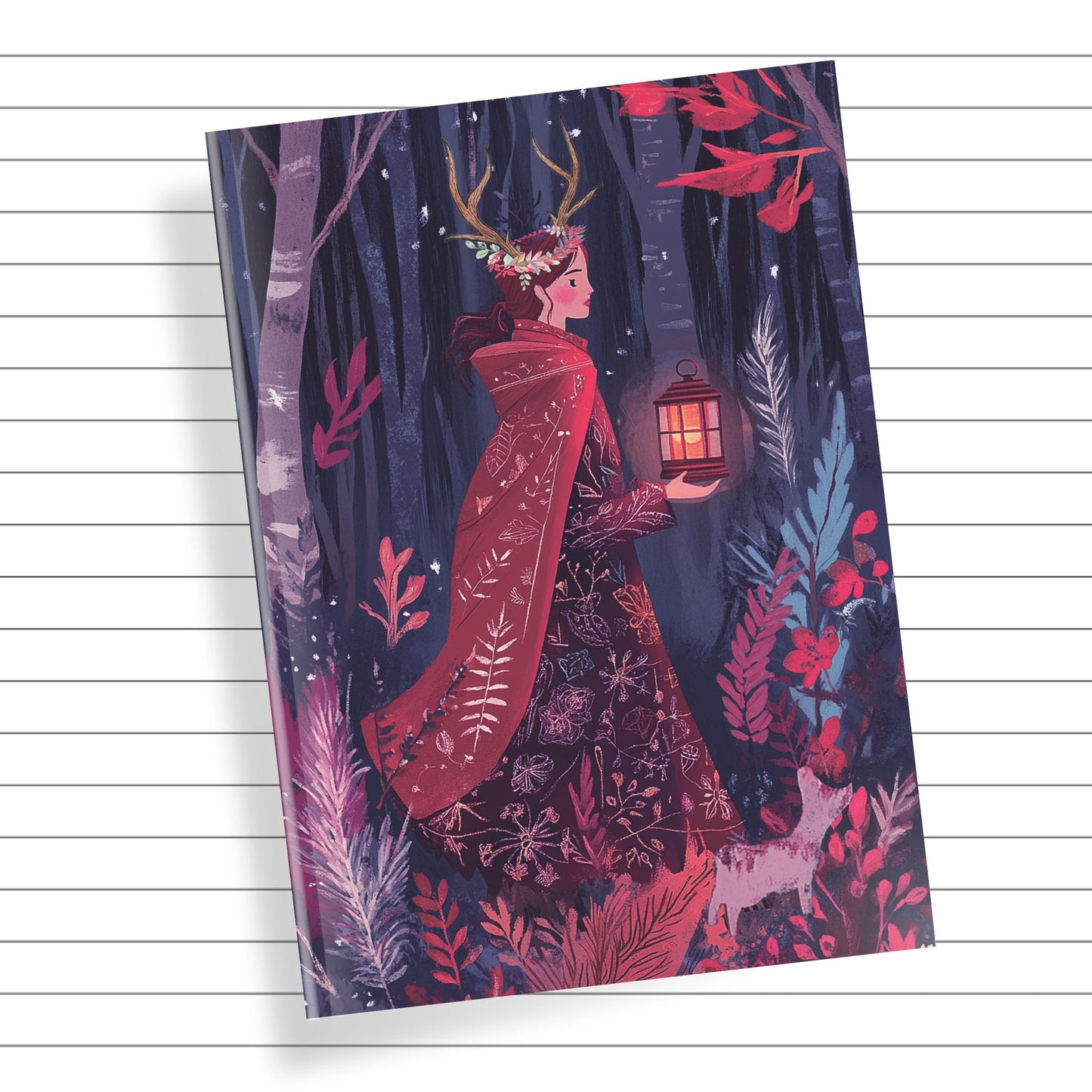 Midnight Bloom: A Twilight Forest Notebook (6x9 Lined Perfect Bound)