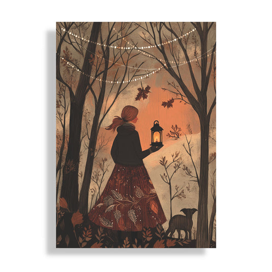 Out with Lanterns: An Autumn Reverie Notebook(6x9 Lined Perfect Bound)