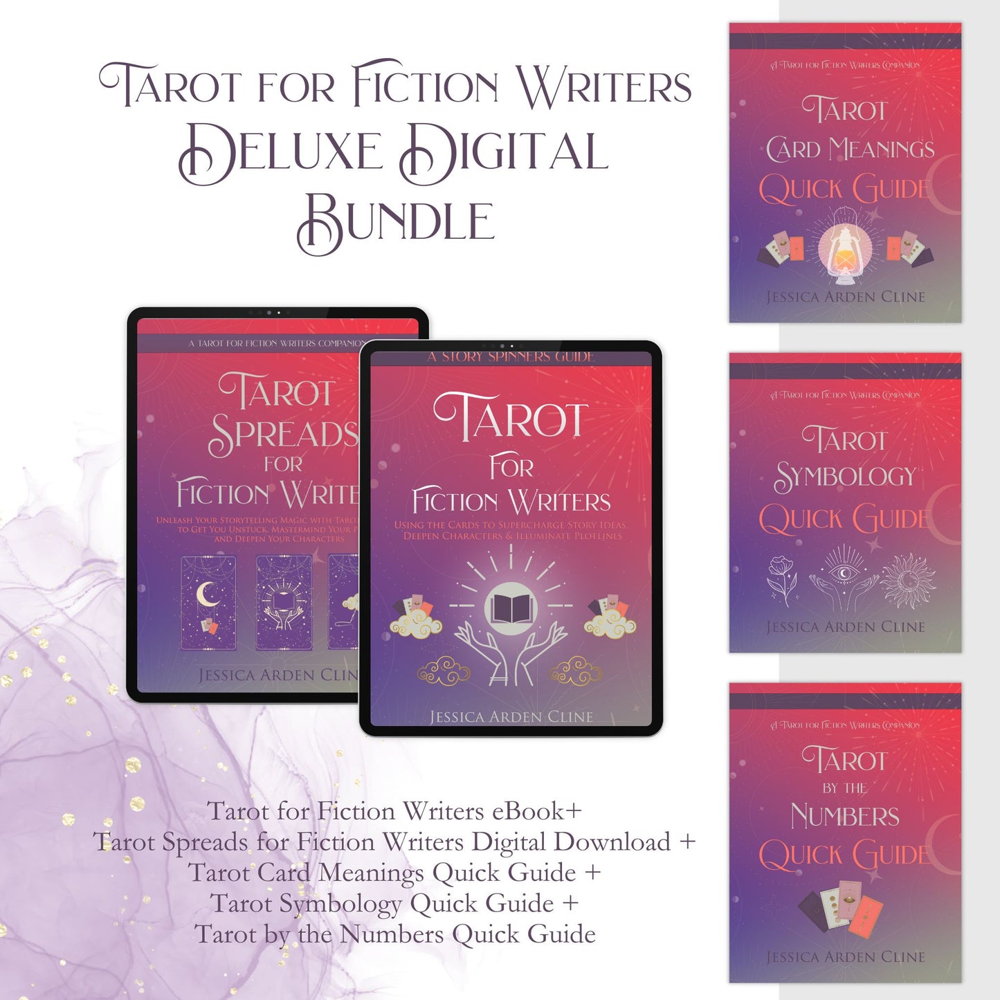 Tarot for Fiction Writers Deluxe Digital Bundle (eBooks + Digital Downloads)
