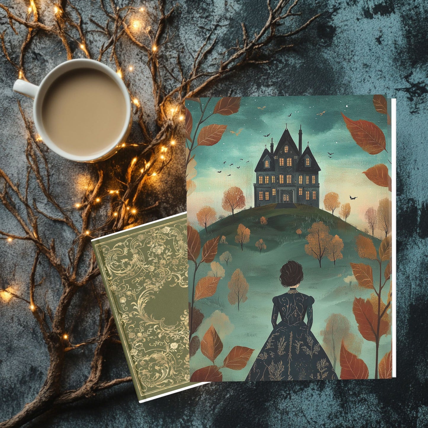 Velvet Shadows: A Gothic Autumn Notebook (6x9 Lined Perfect Bound)