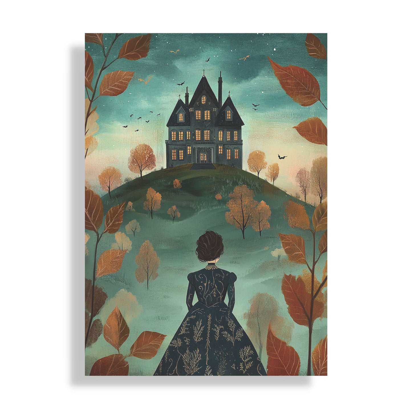 Velvet Shadows: A Gothic Autumn Notebook (6x9 Lined Perfect Bound)